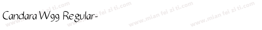 Candara W99 Regular字体转换